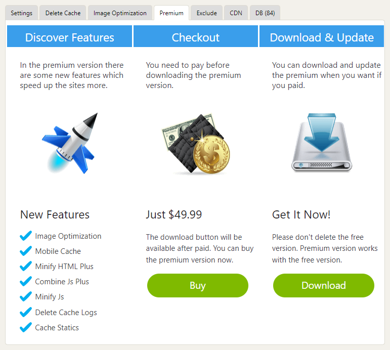 Wp fastest cache premium