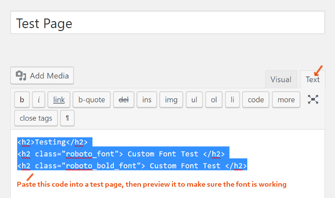 Google-fonts-testing