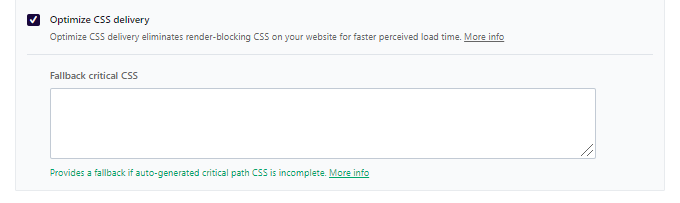 Optimize css delivery