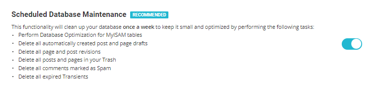 Siteground optimizer database optimization