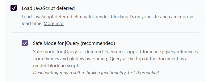 Load javascript deferred