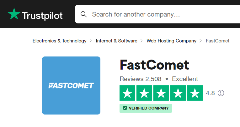 Fastcomet trustpilot
