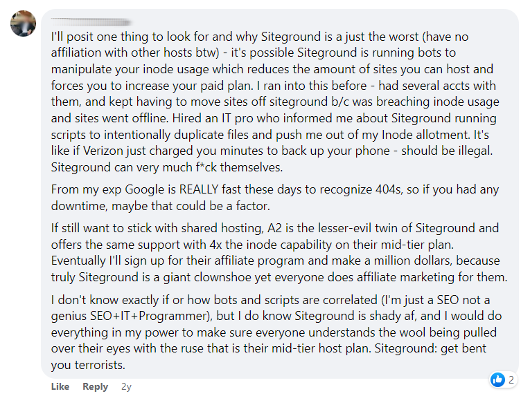 Siteground cpu limits