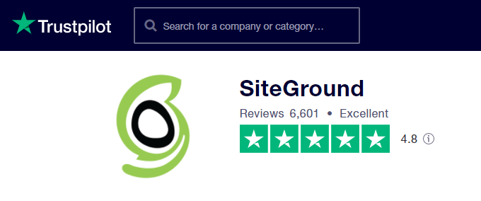 Siteground-trustpilot-reviews