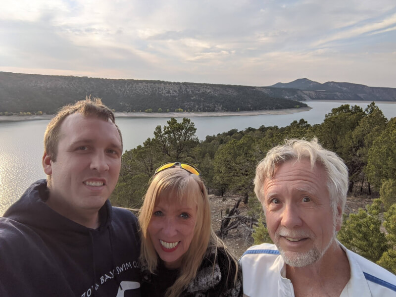 Ridgeway state park with mom and dad