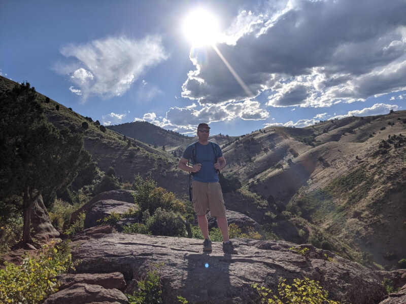Hike near red rocks, colorado