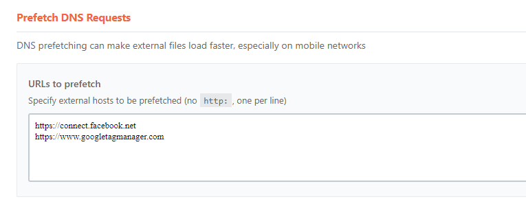 Wp rocket prefetch dns requests