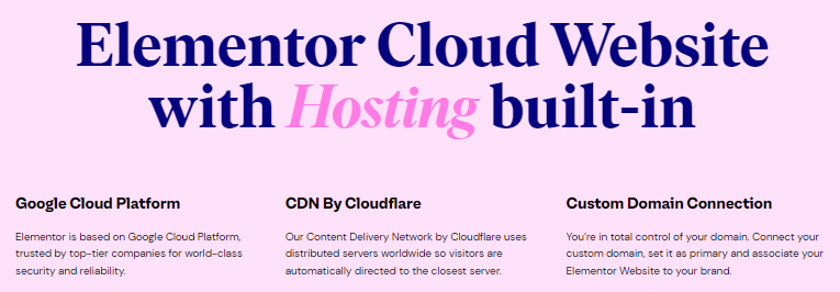 Elementor google cloud hosting