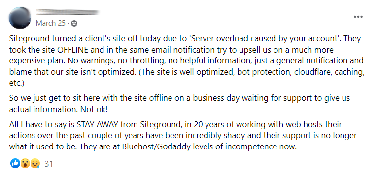 Siteground cpu limits server overload