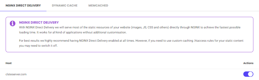 Siteground nginx direct delivery