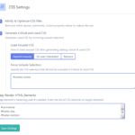 Flyingpress css settings