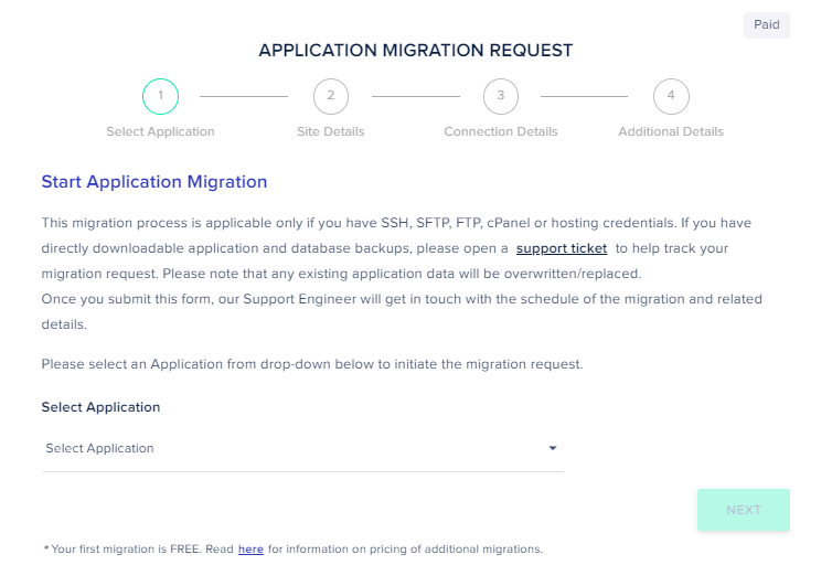 Cloudways free migration