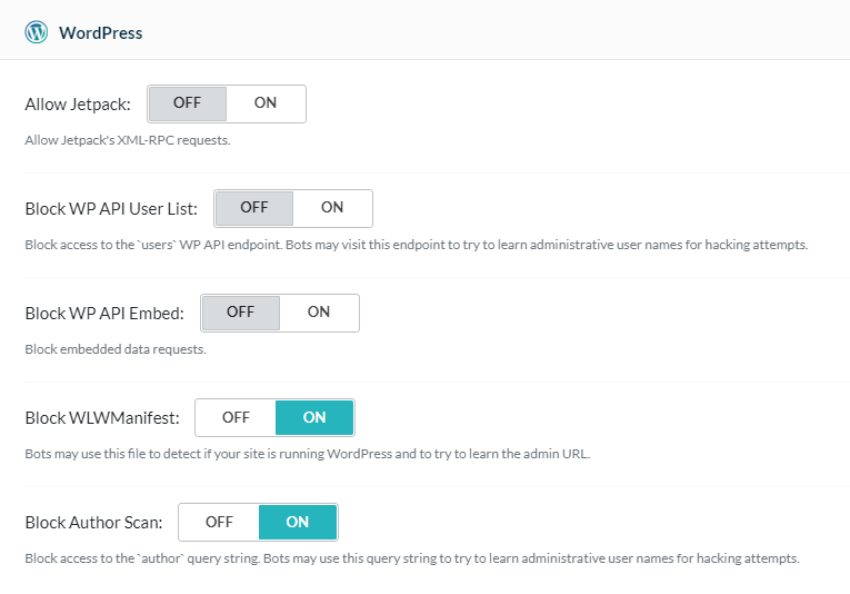 Quic. Cloud wordpress settings