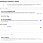 Siteground optimizer media settings