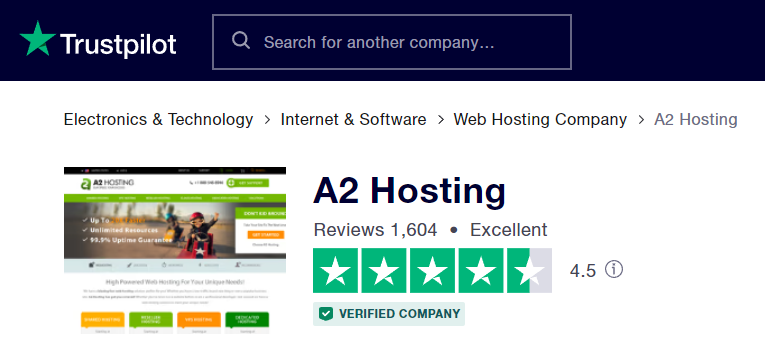 A2 hosting trustpilot reviews