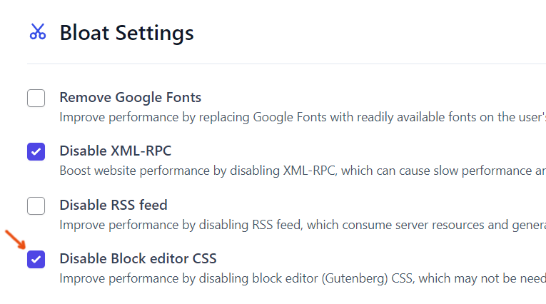 Flyingpress disable gutenberg block editor css